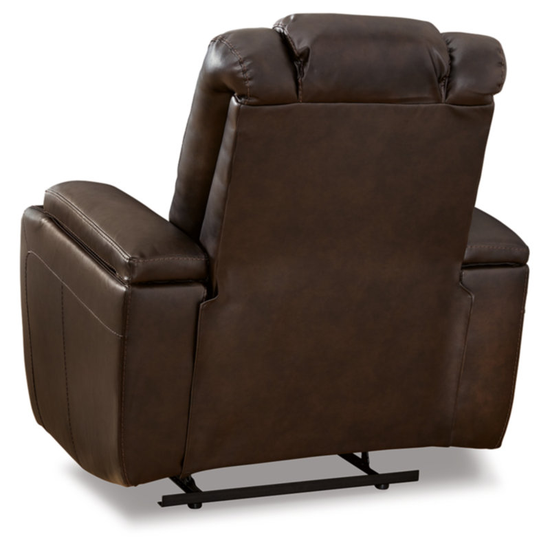 Signature Design by Ashley Mancin 38" Wide Faux Leather Manual Zero